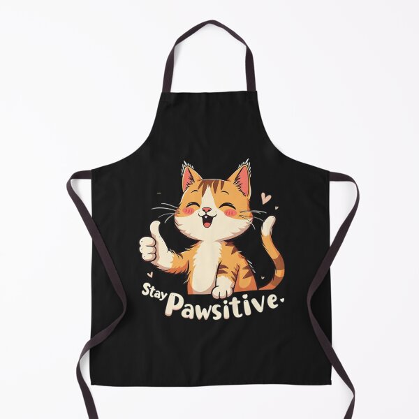 Item preview, stay pawsitive funny cat designed and sold by GogoGrove.