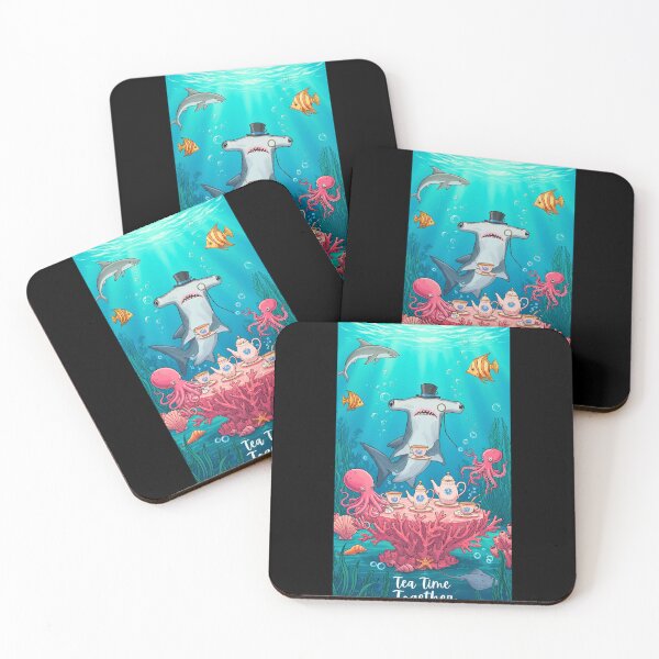 Item preview, Tea Time Together: A Hammerhead Shark’s Underwater Social designed and sold by FitEnvy.