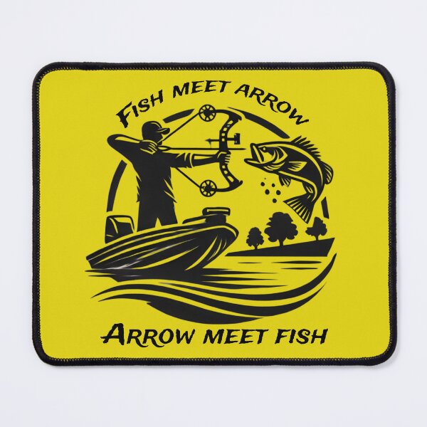 Item preview, Bow fishing logo style design designed and sold by JennyFinns.