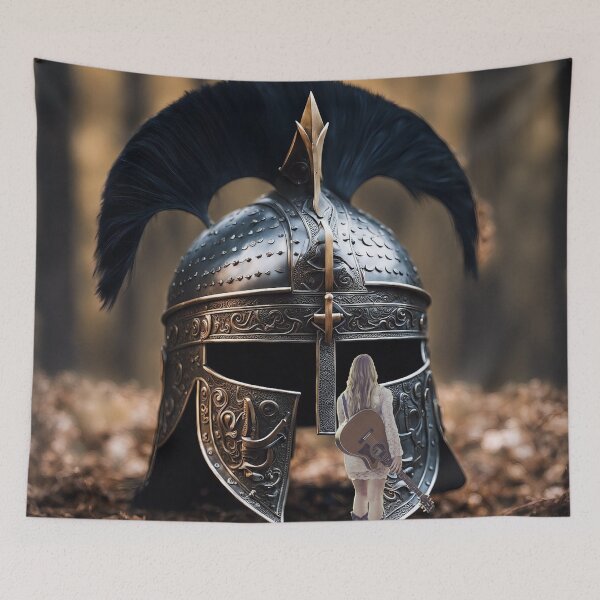 Item preview, Guitar And Giant Helmet designed and sold by Surreallytee.