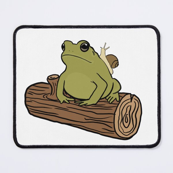 Item preview, Snail on the tail of the frog on the log designed and sold by jhein-art.