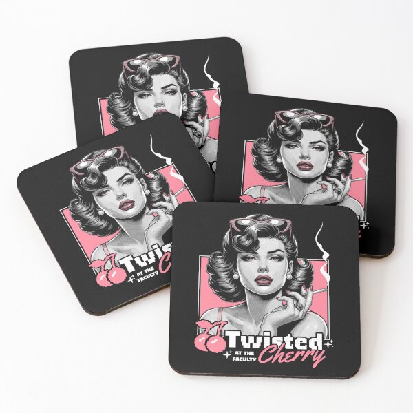 Item preview, TWISTED CHERRY  - Smoking Lady Pink remix (White) designed and sold by Discothreadz.
