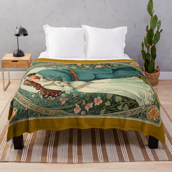 Item preview, Plus Size Valentines Love Comes in All Sizes Couple Kissing Art Nouveau Art Deco Nature Floral Retro designed and sold by SteamParliament.