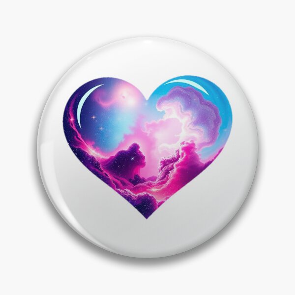 Item preview, Cosmic Heart Nebula with Ethereal Clouds, Glowing Colors, and Dreamy Mystical Vibe designed and sold by KreaDesignOne.