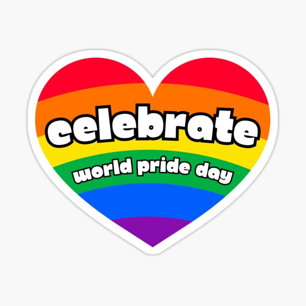 Item preview, Celebrate World Pride Day 2025 – Rainbow Heart LGBTQIA+ Design designed and sold by Kristalin Glass.