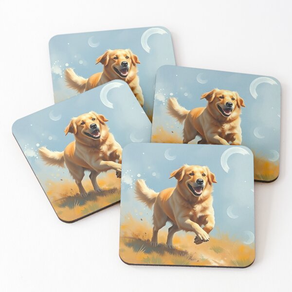 Item preview, Abstract Golden Retriever Dog Oil Painting Style designed and sold by kakarikihill.