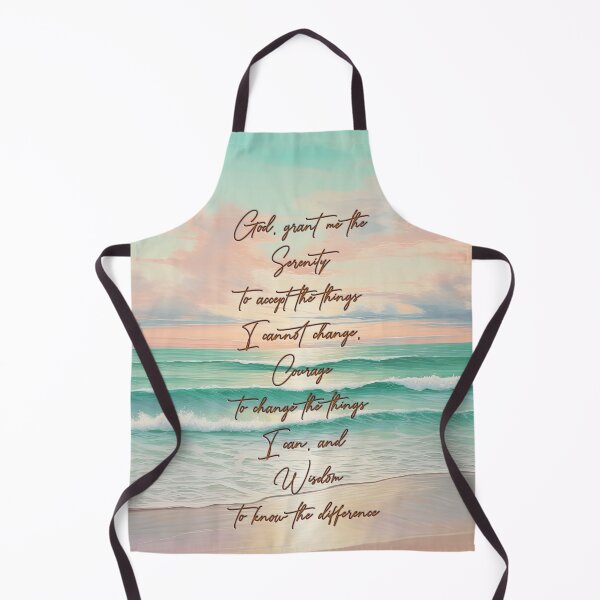Item preview, Serenity Prayer on a Tranquil Beach Background designed and sold by Royal Expressions.
