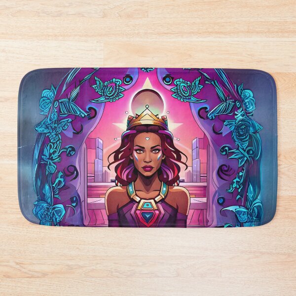 Item preview, Fabulous Woman Pink Cyberpunk Neon Retro Goddess designed and sold by Melan Designs.