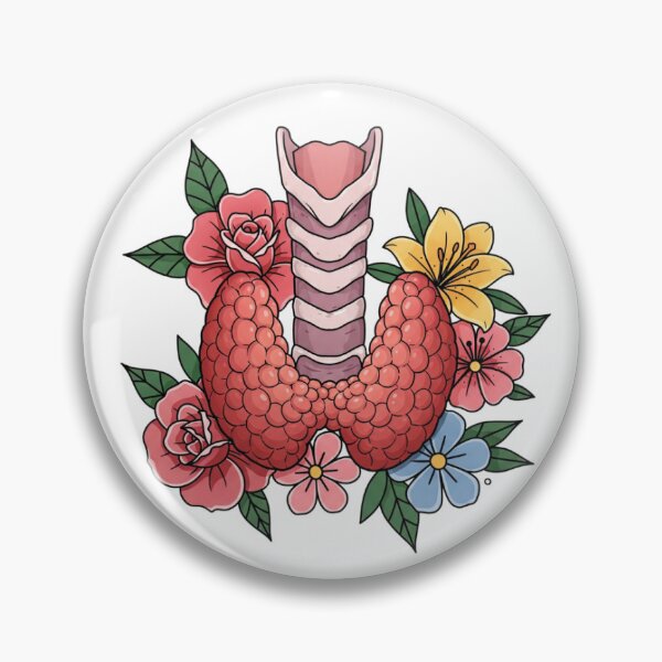 Item preview, Neo-Traditional Thyroid and Larynx Tattoo Pathology Medicine Anatomy designed and sold by LethallyBlonde.