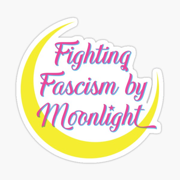Vista previa del artículo con la obra «La lucha contra el fascismo a la luz de la luna», diseñado y vendido por Yue Miko.
