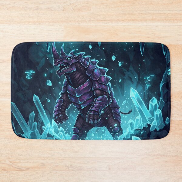 Item preview, Purple Armored Rhino Monster in Crystal Cave designed and sold by RiklawDesigns.