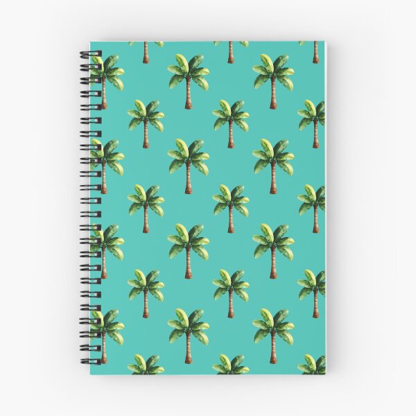 Item preview, Palm tree pattern on turquoise background designed and sold by Topmel.