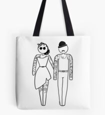 Tattooed pictogram Tote Bag