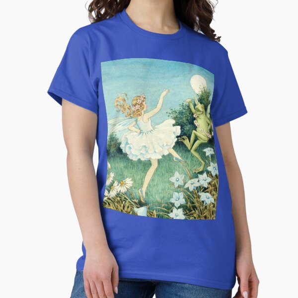 Vista previa del artículo con la obra «Hada y rana danzantes - Ida Rentoul Outhwaite», diseñado y vendido por forgottenbeauty.