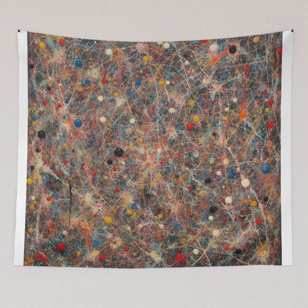 Item preview, ②Jackson Pollock style illustration,Abstract colorful fine art oil painting, modern texture designed and sold by LOVEandPIECE-JP.