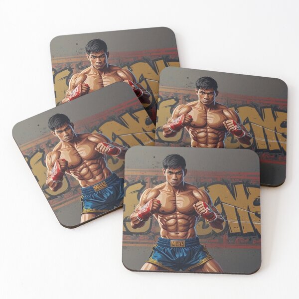 Item preview, Epic Muay Thai Fighter - Street Art Combat Sports Design designed and sold by TopUpDesign.