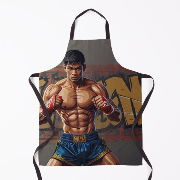 Item preview, Epic Muay Thai Fighter - Street Art Combat Sports Design designed and sold by TopUpDesign.
