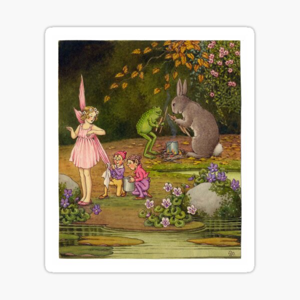 Vista previa del artículo con la obra «Boda de primavera: Ida Rentoul Outhwaite», diseñado y vendido por forgottenbeauty.