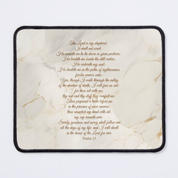 Item preview, Psalm 23 on a Tan Marble Background designed and sold by Royal Expressions.