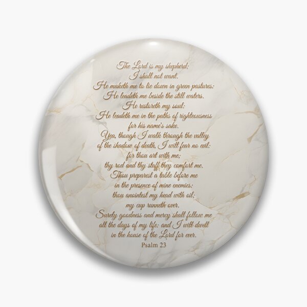 Item preview, Psalm 23 on a Tan Marble Background designed and sold by Royal Expressions.