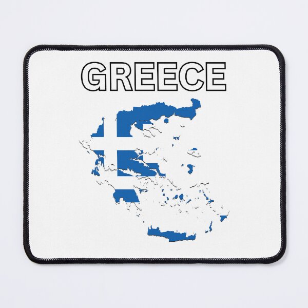 Item preview, Greece Flag Map designed and sold by atomstartup.