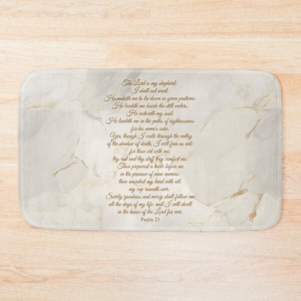 Item preview, Psalm 23 on a Tan Marble Background designed and sold by Royal Expressions.
