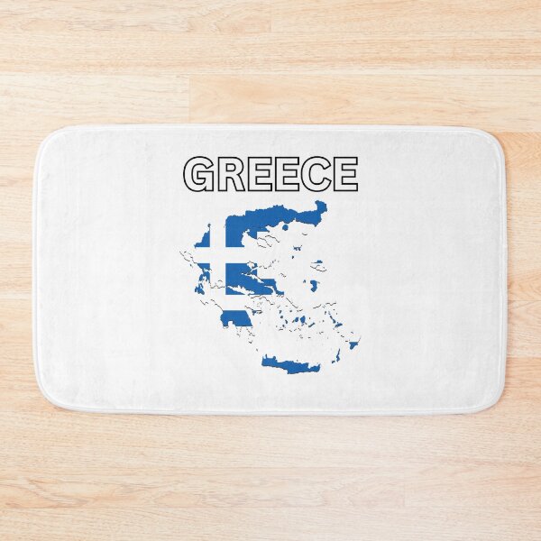 Item preview, Greece Flag Map designed and sold by atomstartup.