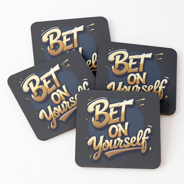 Item preview, Bet On Yourself – Bold Motivational Art Print designed and sold by EverVibe Designs .