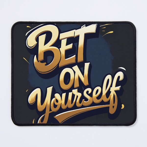 Item preview, Bet On Yourself – Bold Motivational Art Print designed and sold by EverVibe Designs .
