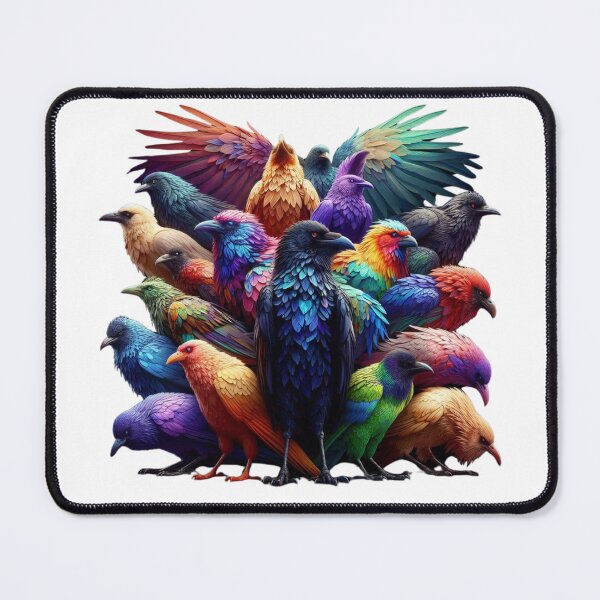 Item preview, The Radiant Flock – A Symphony of Colorful Crows designed and sold by GloriousArtSKD.