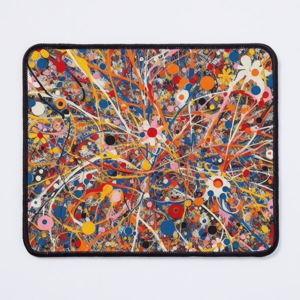 Item preview, ④Jackson Pollock style illustration,Abstract colorful fine art oil painting, modern texture designed and sold by LOVEandPIECE-JP.