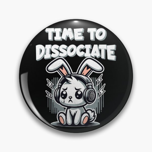 Item preview, Existential Bunny: Time to Dissociate designed and sold by DarkSenseDesign.