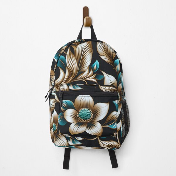 Item preview, Vintage-Inspired Seamless Repeat of Cream Outlined Floral Motifs designed and sold by Juliette Ozkalfayan.