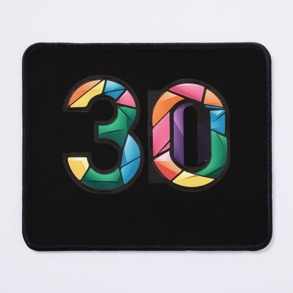 Item preview, The Number 30 Abstract Art Design designed and sold by SteezeeStore.