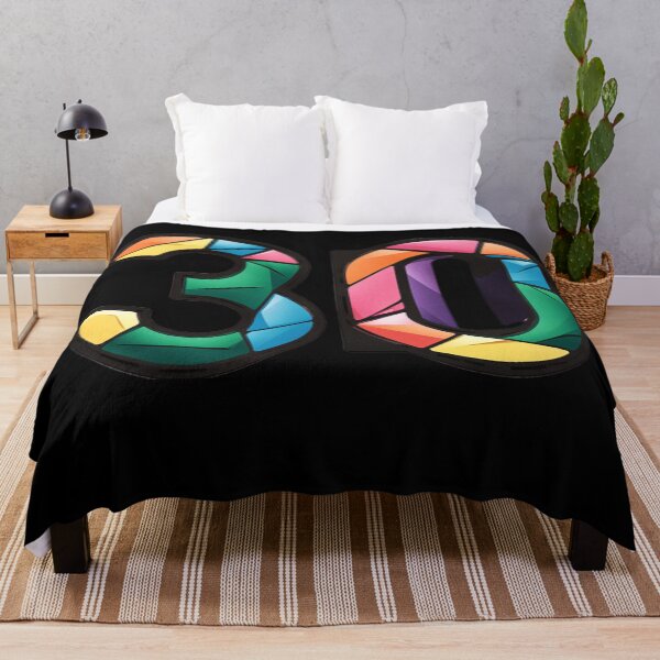 Item preview, The Number 30 Abstract Art Design designed and sold by SteezeeStore.