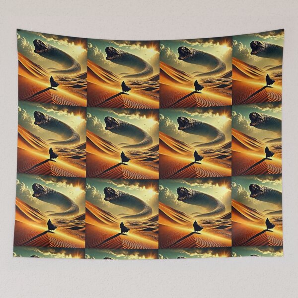Item preview, Dune Desert Sand Worm Design – Sci-Fi Adventure Art designed and sold by Earth Nature Creations.