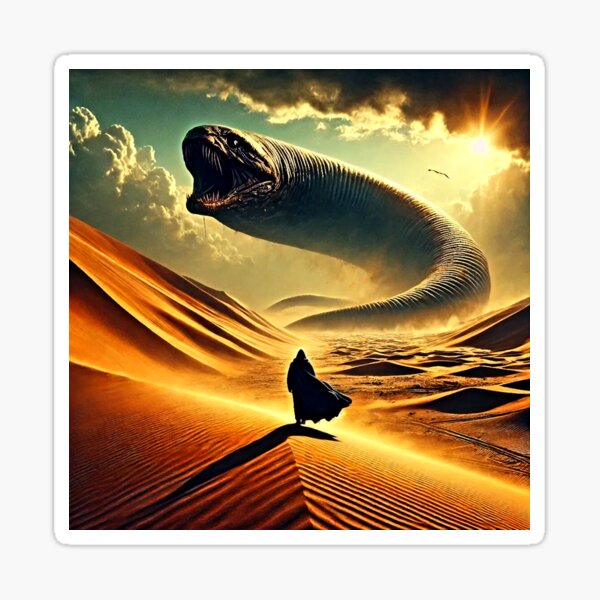 Item preview, Dune Desert Sand Worm Design – Sci-Fi Adventure Art designed and sold by Earth Nature Creations.