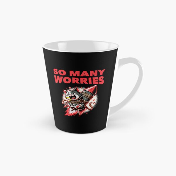 Item preview, Anxious Cat Rocket Ride – So Many Worries designed and sold by DarkSenseDesign.