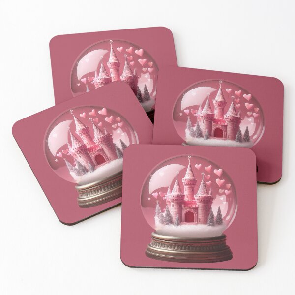 Item preview, Romantic Pink Castle Snow Globe – Fantasy Love Aesthetic designed and sold by NBT-NOVA.