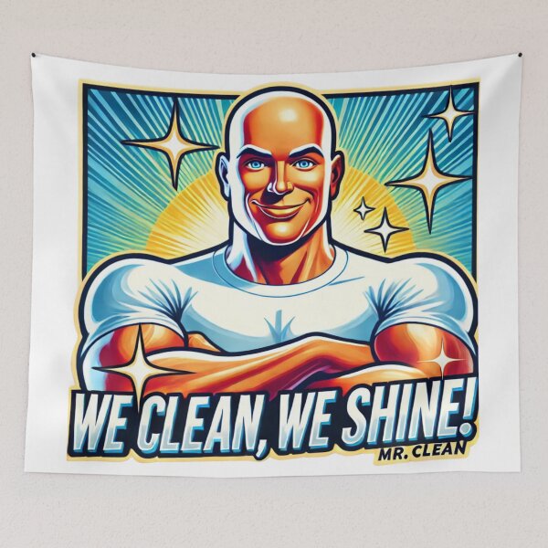 Item preview, Mr Clean: We Clean, We Shine. designed and sold by Reinforced.