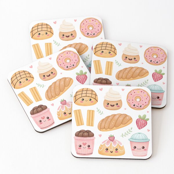 Item preview, A0733 Smiling Concha Bun | Mexican Sweet Bread Art | Kawaii Bakery Design designed and sold by angieart68.