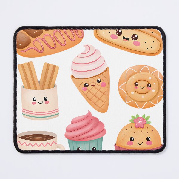Item preview, A0733 Smiling Concha Bun Mexican Sweet Bread Art | Kawaii Bakery Design designed and sold by angieart68.