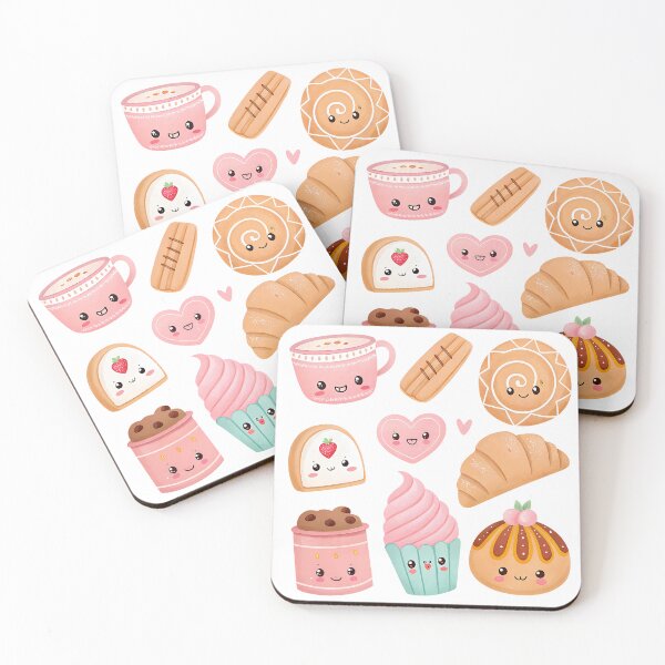 Item preview, A0733 Smiling Concha Bun Mexican Sweet Bread Art | Kawaii Bakery Design designed and sold by angieart68.
