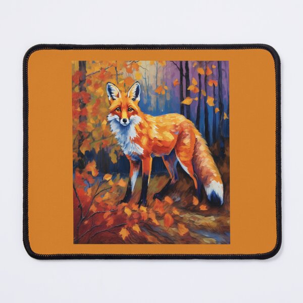 Item preview, "Vibrant Fox in Autumn Woods" designed and sold by Artisticanvas.