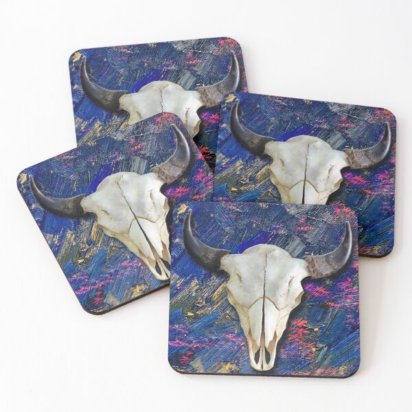 Item preview, Steer Skull on Painted Textures designed and sold by Larry Costales.