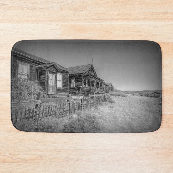 Item preview, Bodie Ghost Town - Wooden Houses on Dusty Street BW designed and sold by jrtwynam.