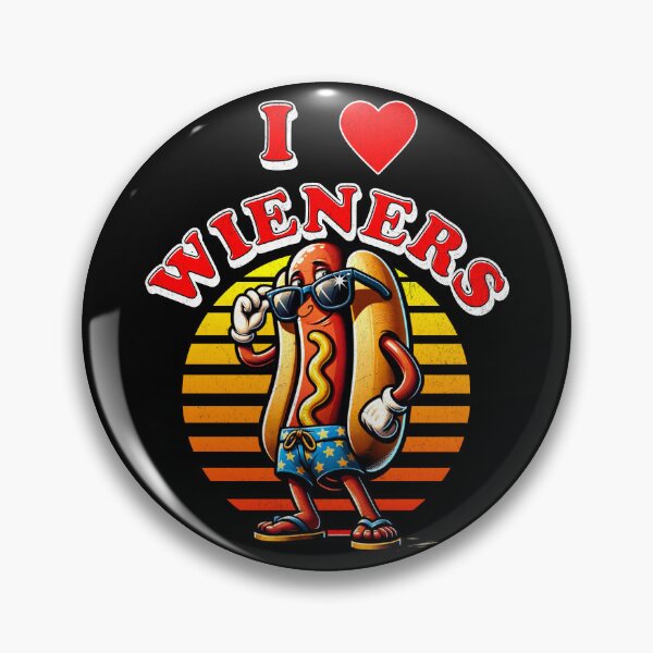 Item preview, I Love Wieners – Hot Dog Fun designed and sold by DarkSenseDesign.