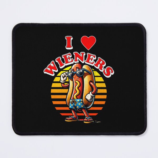 Item preview, I Love Wieners – Hot Dog Fun designed and sold by DarkSenseDesign.