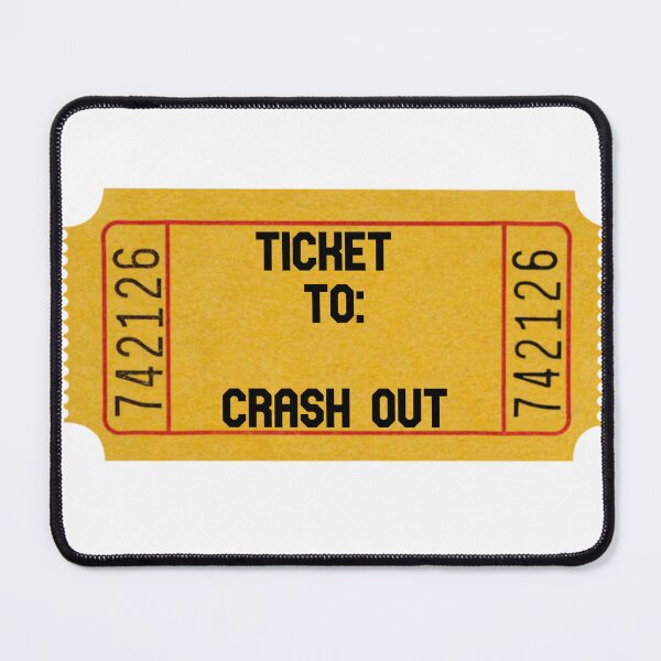 Item preview, ticket to crash out designed and sold by createandrogyny.