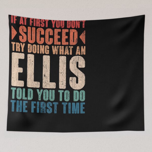 Item preview, Ellis last name surname vintage funny personalized birthday gift designed and sold by 9X FR.
